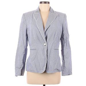 TAHARI Chambray Striped Blazer